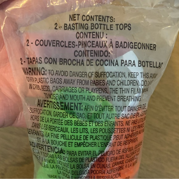 2- Basting Bottle Tops, New In Sealed Package - Picture 8 of 12